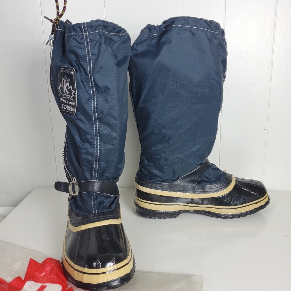 vintage * NEW* Sorel Kaufman Acadian  boots with new extra wool insole size 9 - Picture 5 of 14